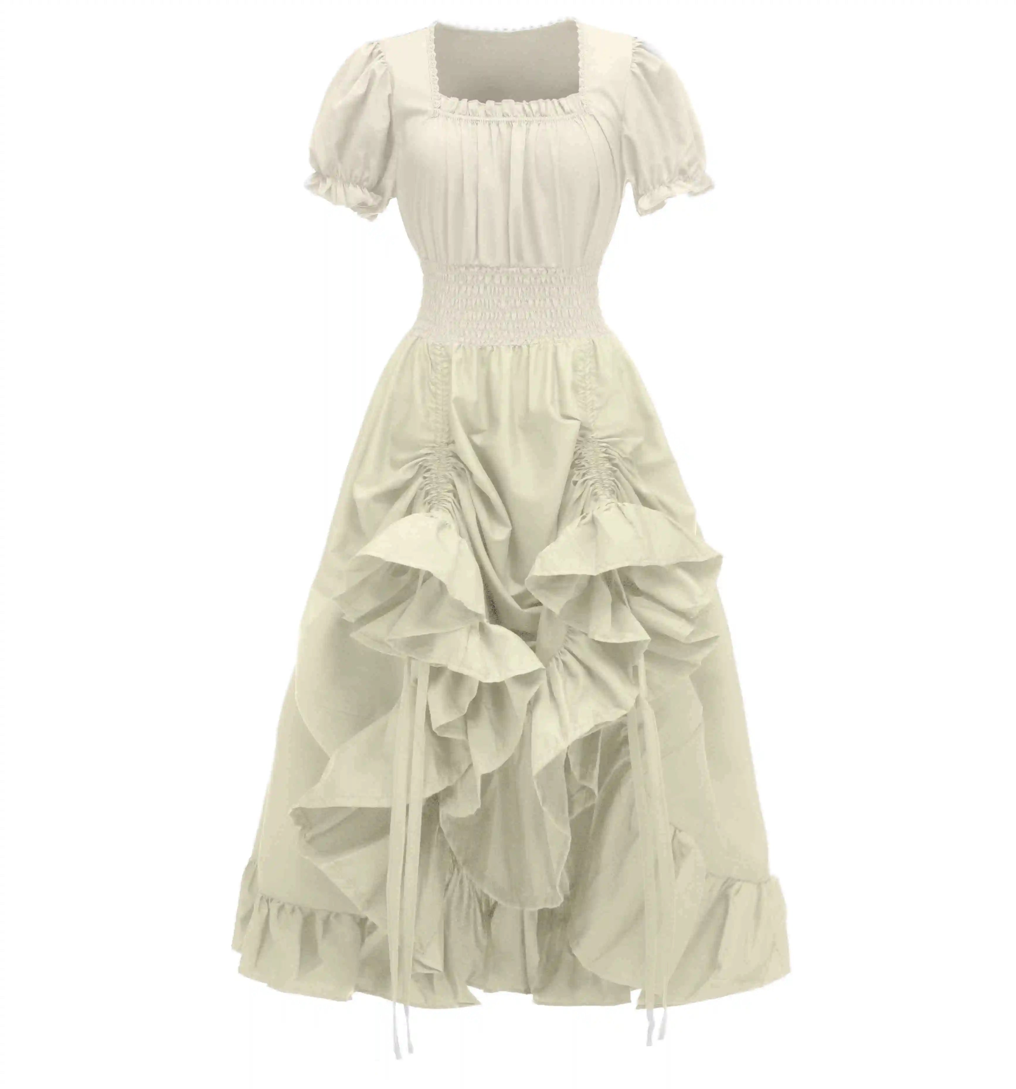 Women Renaissance Costumes Medieval Dress Victorian High Low Dress