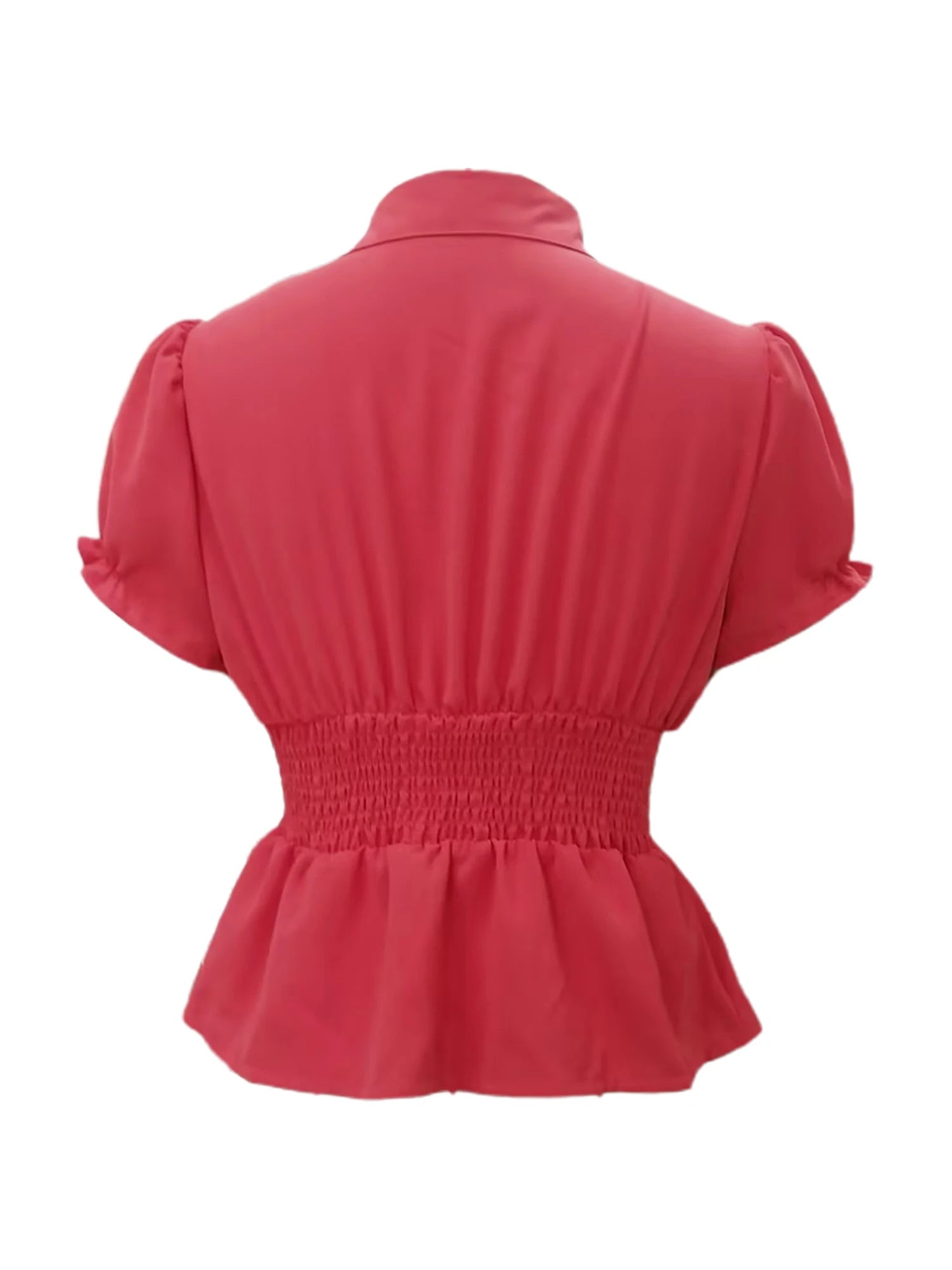 Ladies Stylish Short Sleeve Tee Shirt with Button Detail in Solid Color for Casual Streetwear and Grunge Fashion Trends