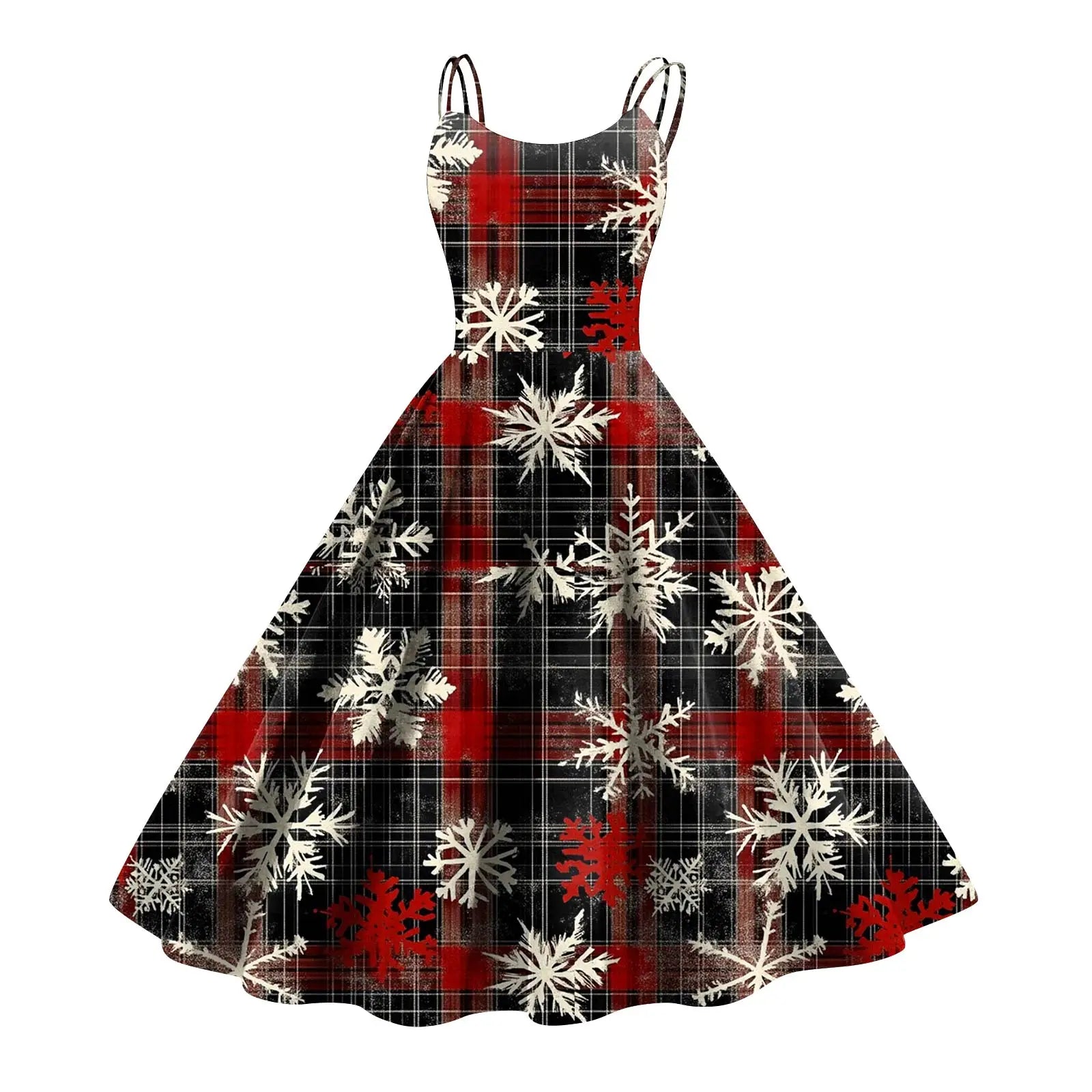 Women'S Fashion Christmas Printed Sexy Strapless Gothic Cocktail Dress Punk Vintage Dress Elegant Dresses For Women Vestido