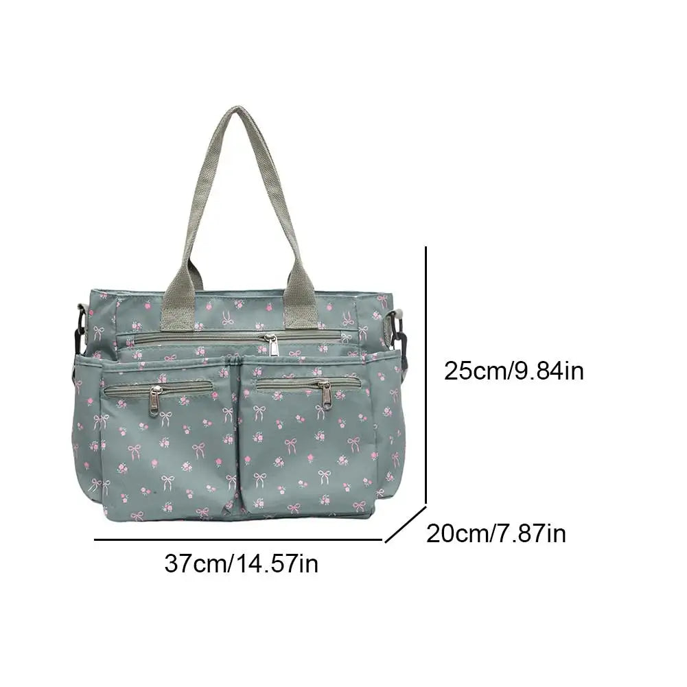 Women Slouchy Tote Handbag Adjustable Strap Large Capacity Fashion Shoulder Bag with Multi Pockets for Daily Commute