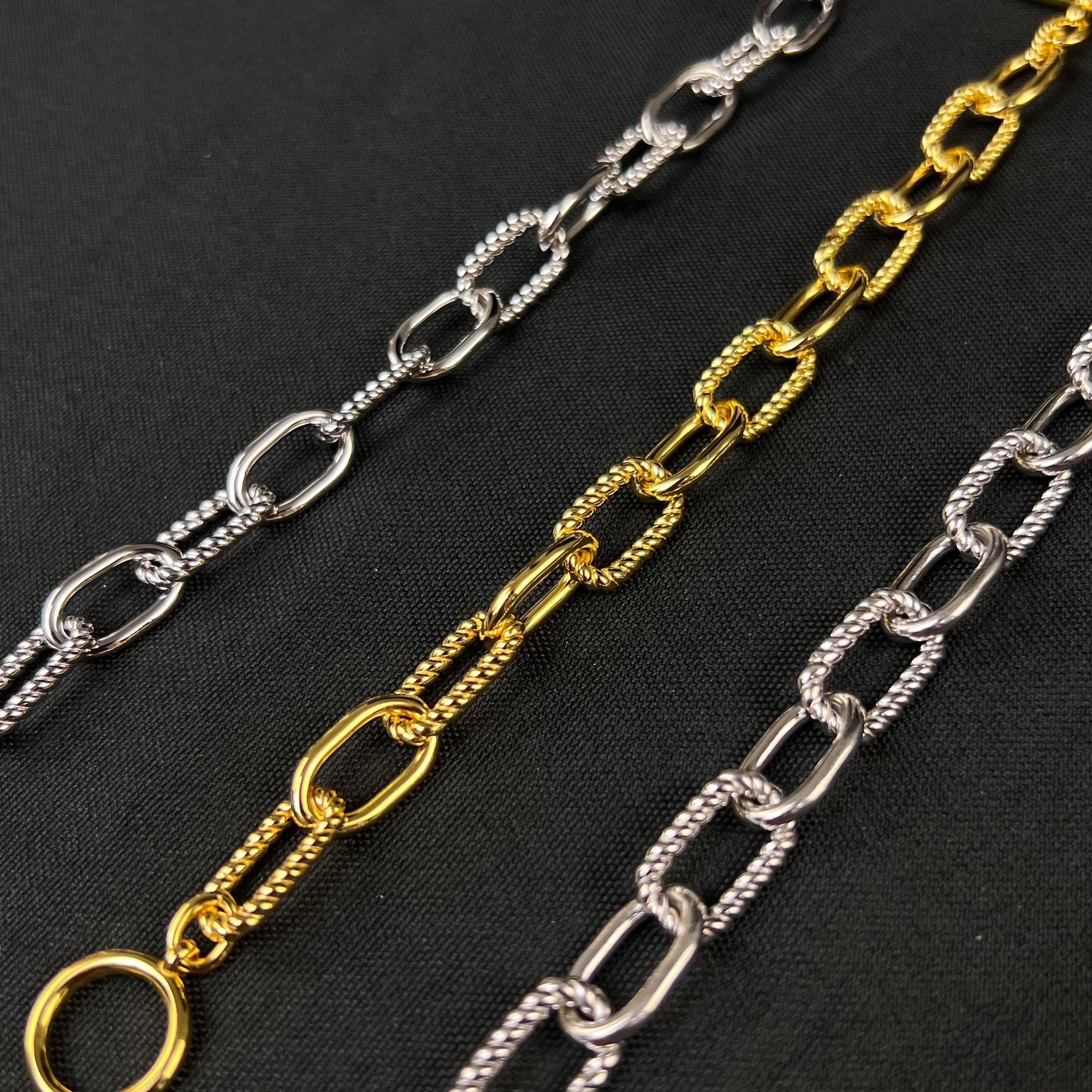 S925 sterling silver new button line rotating T buckle bracelet neutral fashion trend retro classic personality luxury jewelry