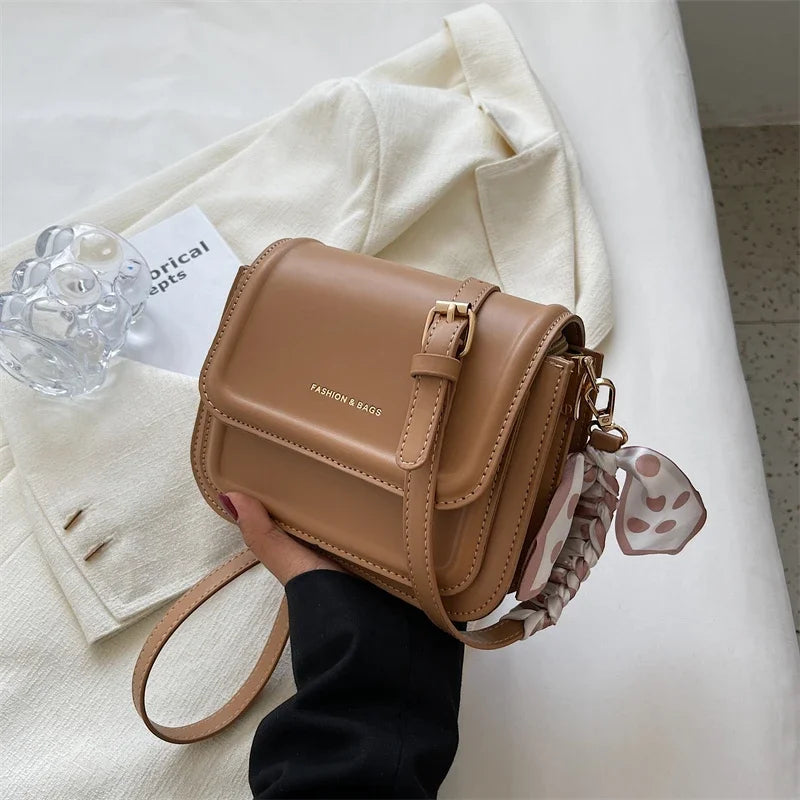 Leather Shoulder Bag Purse for Women - Fashion Crossbody Bags Underarm Bag Small Square Satchel Handbag