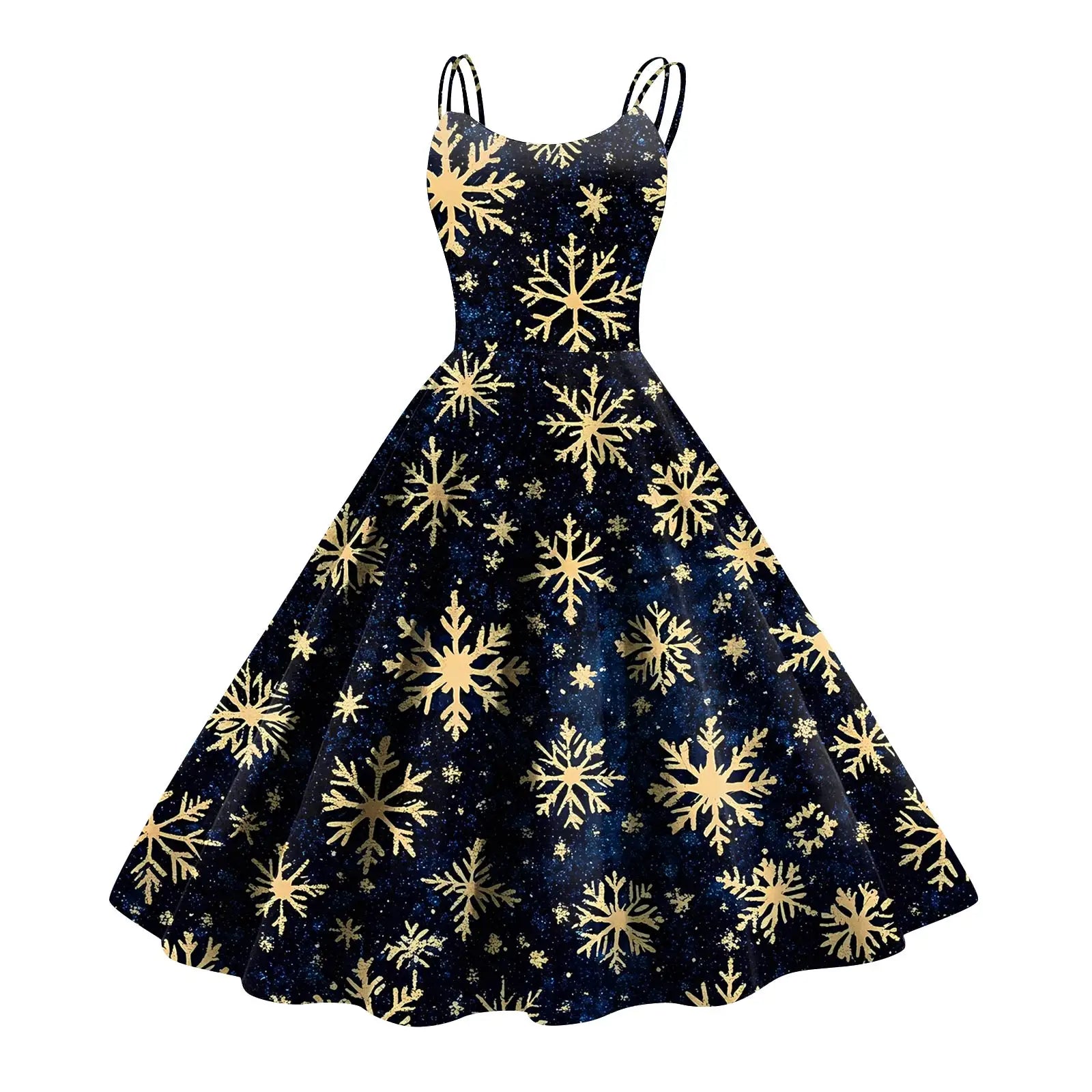 Women'S Fashion Christmas Printed Sexy Strapless Gothic Cocktail Dress Punk Vintage Dress Elegant Dresses For Women Vestido
