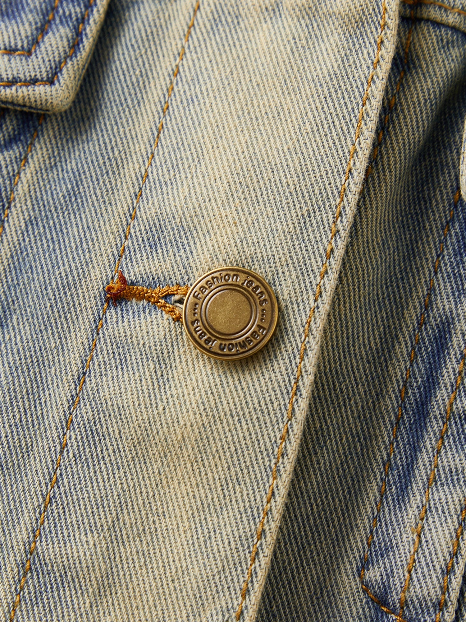 Women s Vintage Oversized Denim Jacket with Flap Pockets and Distressed Details Button Up Long Sleeve Casual Coat