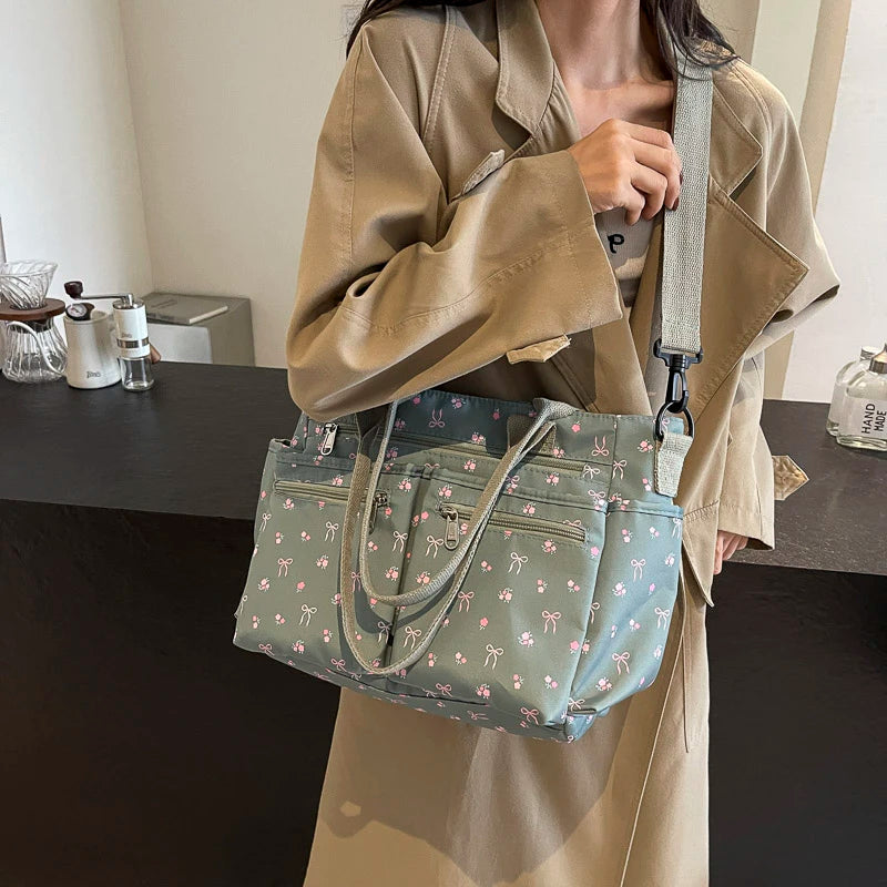 Women Slouchy Tote Handbag Adjustable Strap Large Capacity Fashion Shoulder Bag with Multi Pockets for Daily Commute