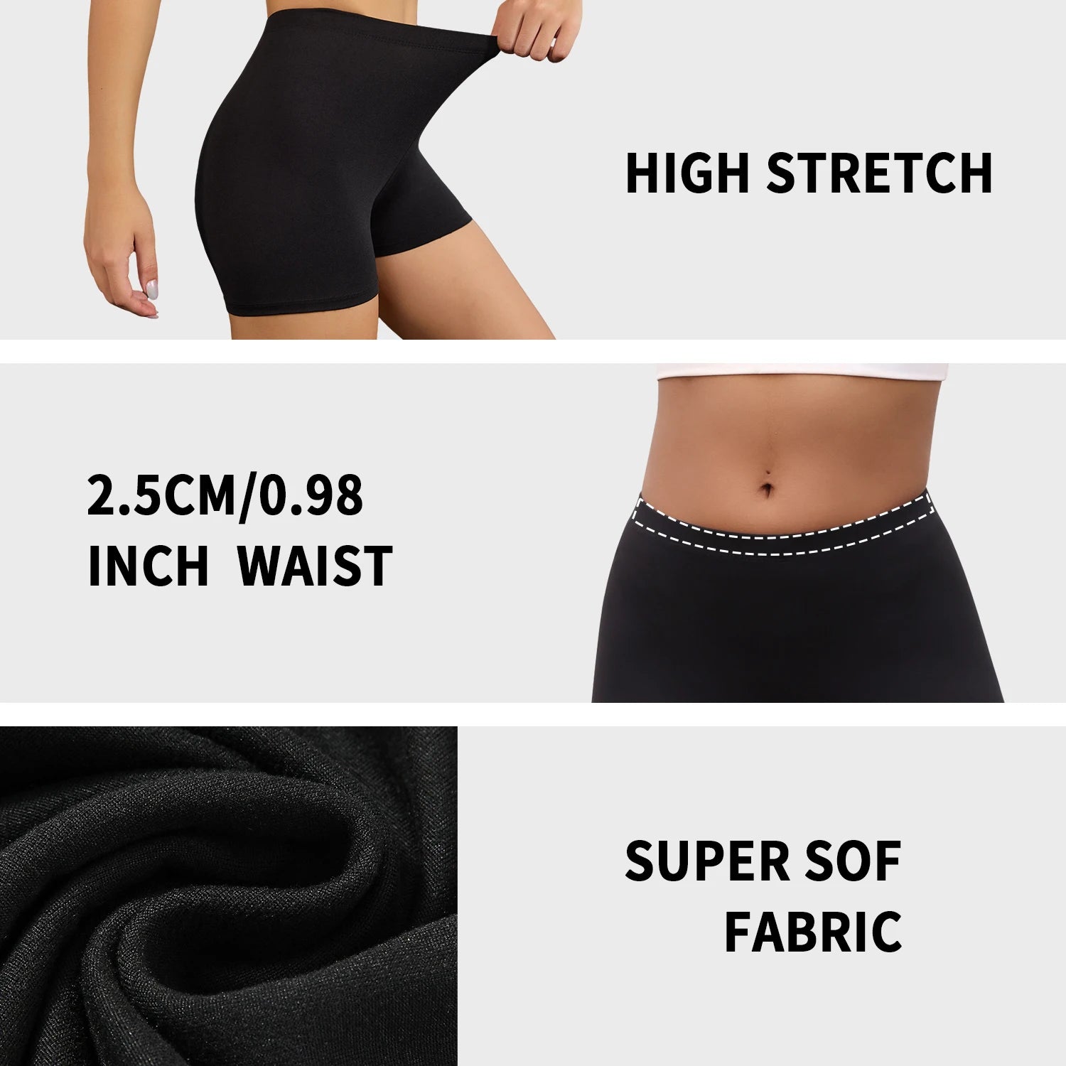High Elasticity Sports Shorts Biker Shorts For Women Super Soft No See Yoga Running Push Up Gym  Fitness Women's Activewear