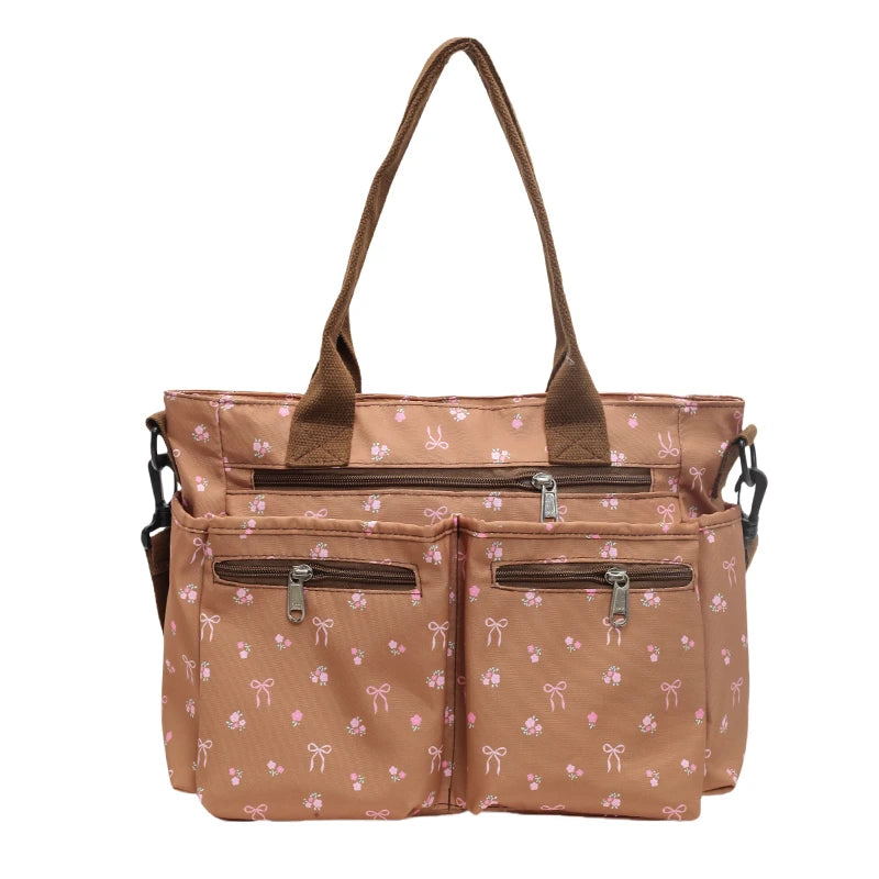 Women Slouchy Tote Handbag Adjustable Strap Large Capacity Fashion Shoulder Bag with Multi Pockets for Daily Commute