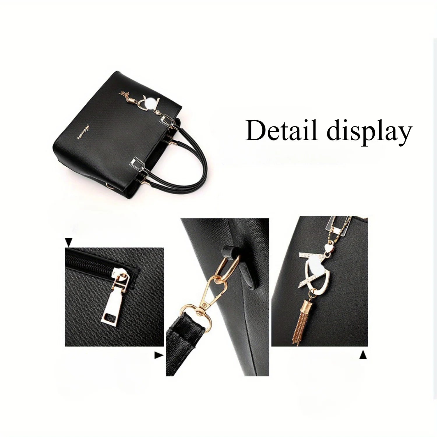 fashion lady bags, large capacity ms leisure shoulder bag handbag, tide commuter bag with creative pendant