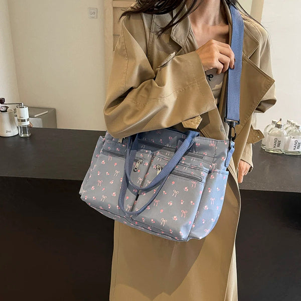 Women Slouchy Tote Handbag Adjustable Strap Large Capacity Fashion Shoulder Bag with Multi Pockets for Daily Commute