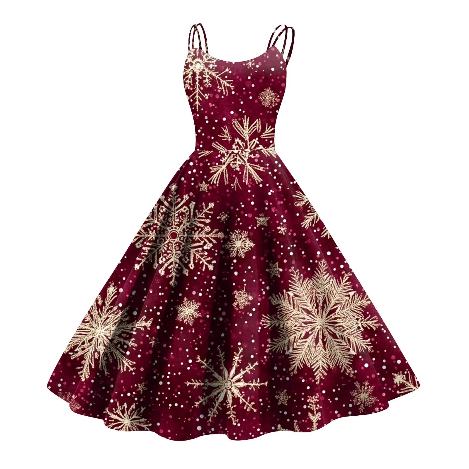 Women'S Fashion Christmas Printed Sexy Strapless Gothic Cocktail Dress Punk Vintage Dress Elegant Dresses For Women Vestido