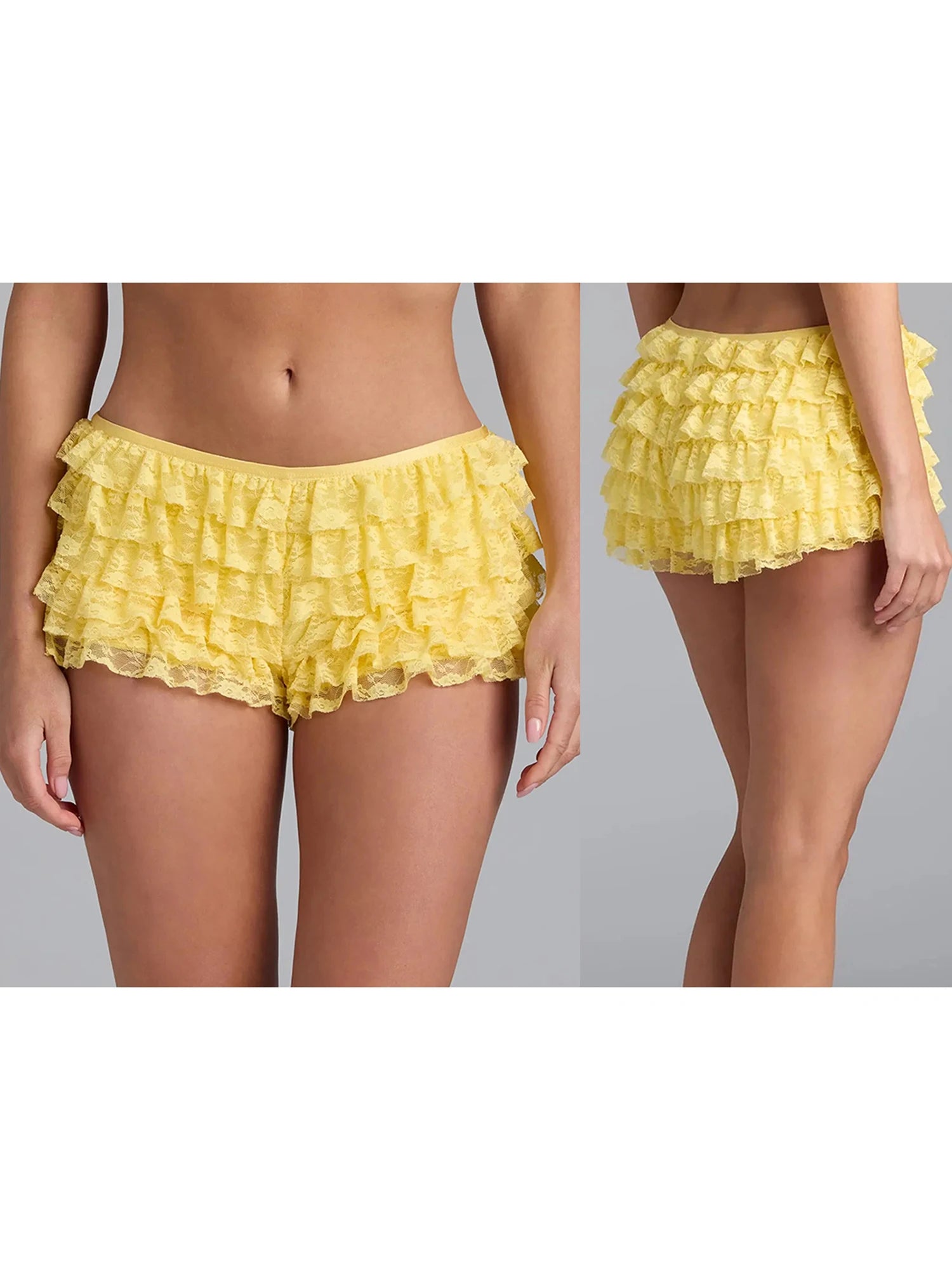 Women s Ruffled Denim Shorts Fashionable High Waist Distressed Jean Shorts for Summer Fall