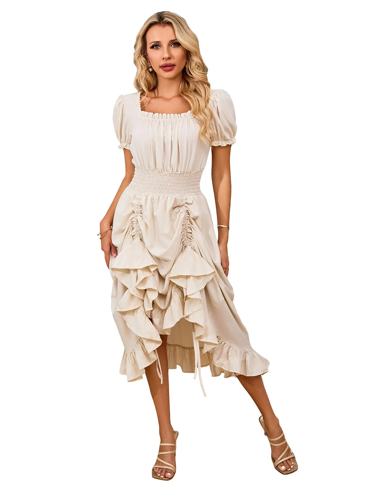 Women Renaissance Costumes Medieval Dress Victorian High Low Dress