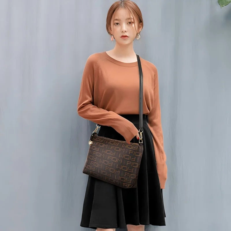 Pahajim 6-Pcs Women Handbag Purse Shoulder Totes Satchel Bags Top-Handle Boston Bag Crossbody Bag Wallet Messenger Set